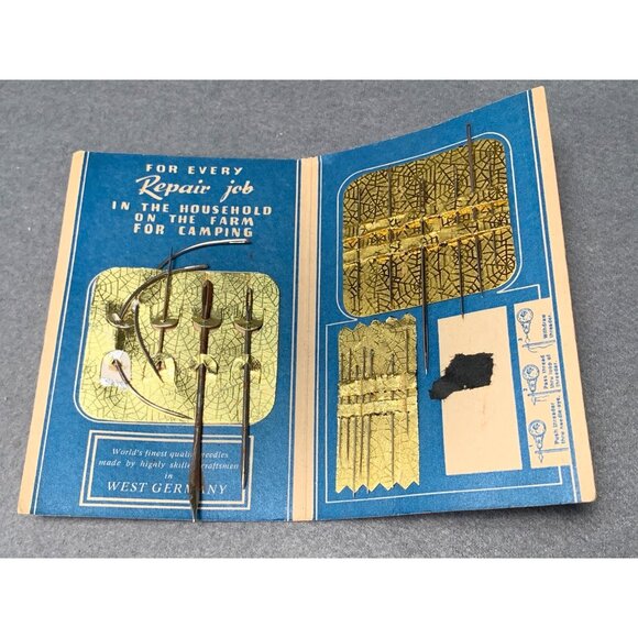 Vintage Carnation-Albers Needle Kit for Bags-Leather-Clothing-Darning West Germa - Picture 3 of 6